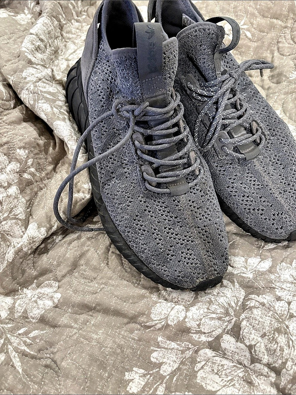 adidas Tubular Doom Sock Primeknit Grey Black Gray Sneakers US 11